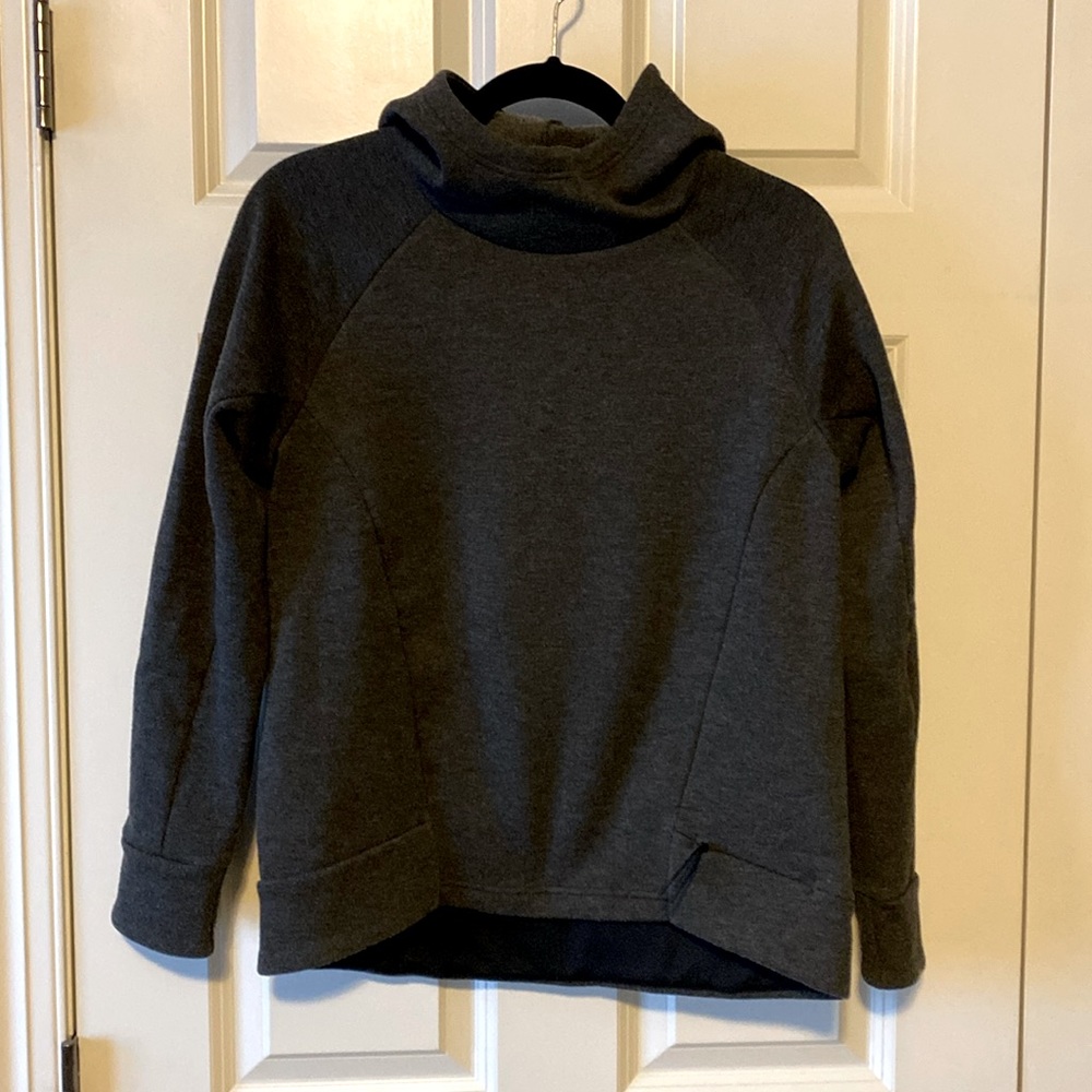 Lucy dark gray hooded sweatshirt - ladies small